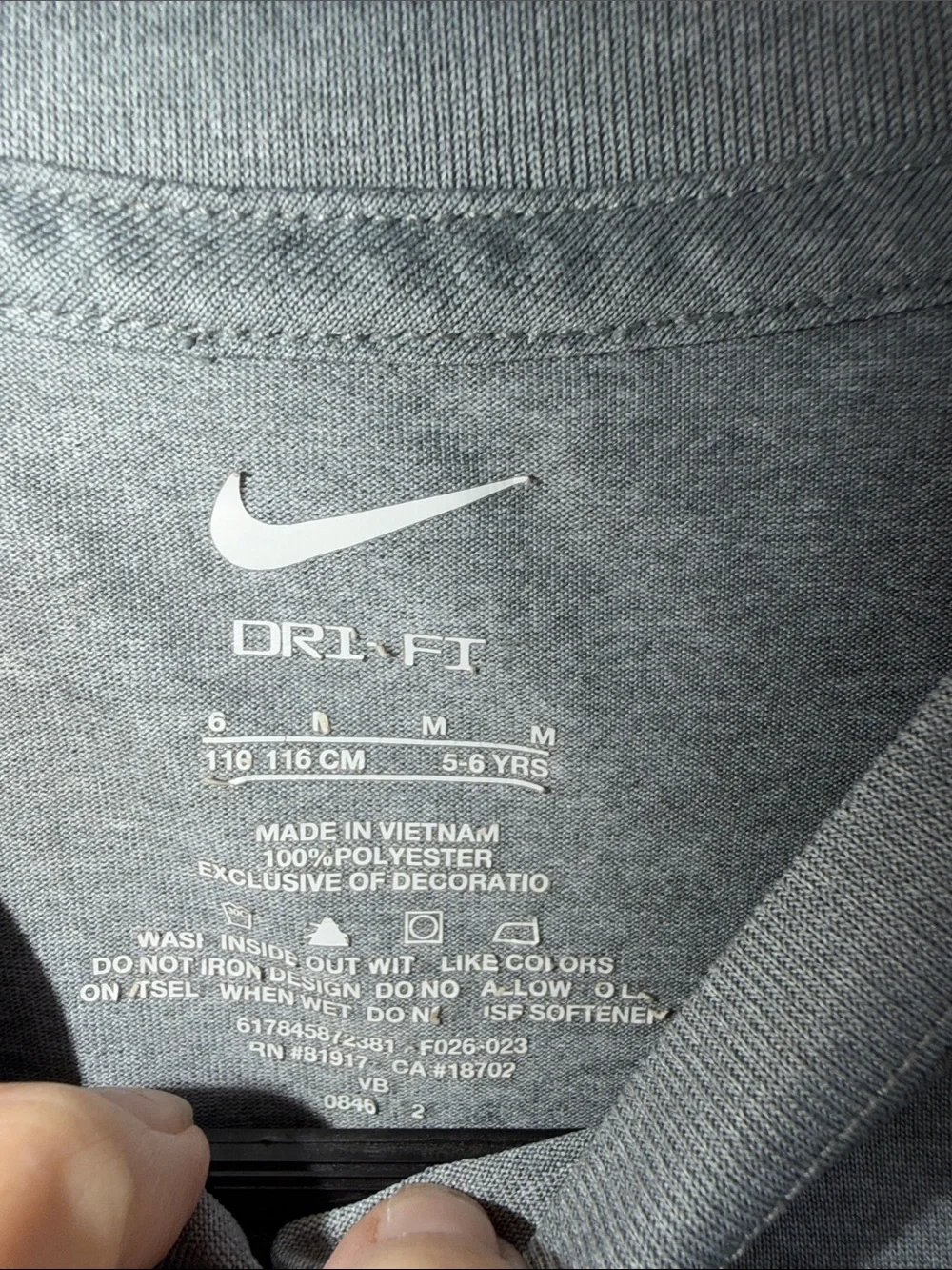 Nike Gray 'Just Do It.' Kids Short-Sleeve Tee